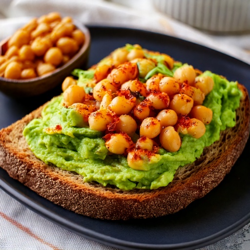 Chickpea Avocado Toast